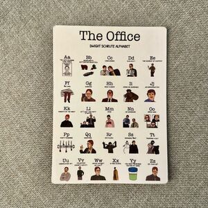COPY - The Office Alphabet Magnet